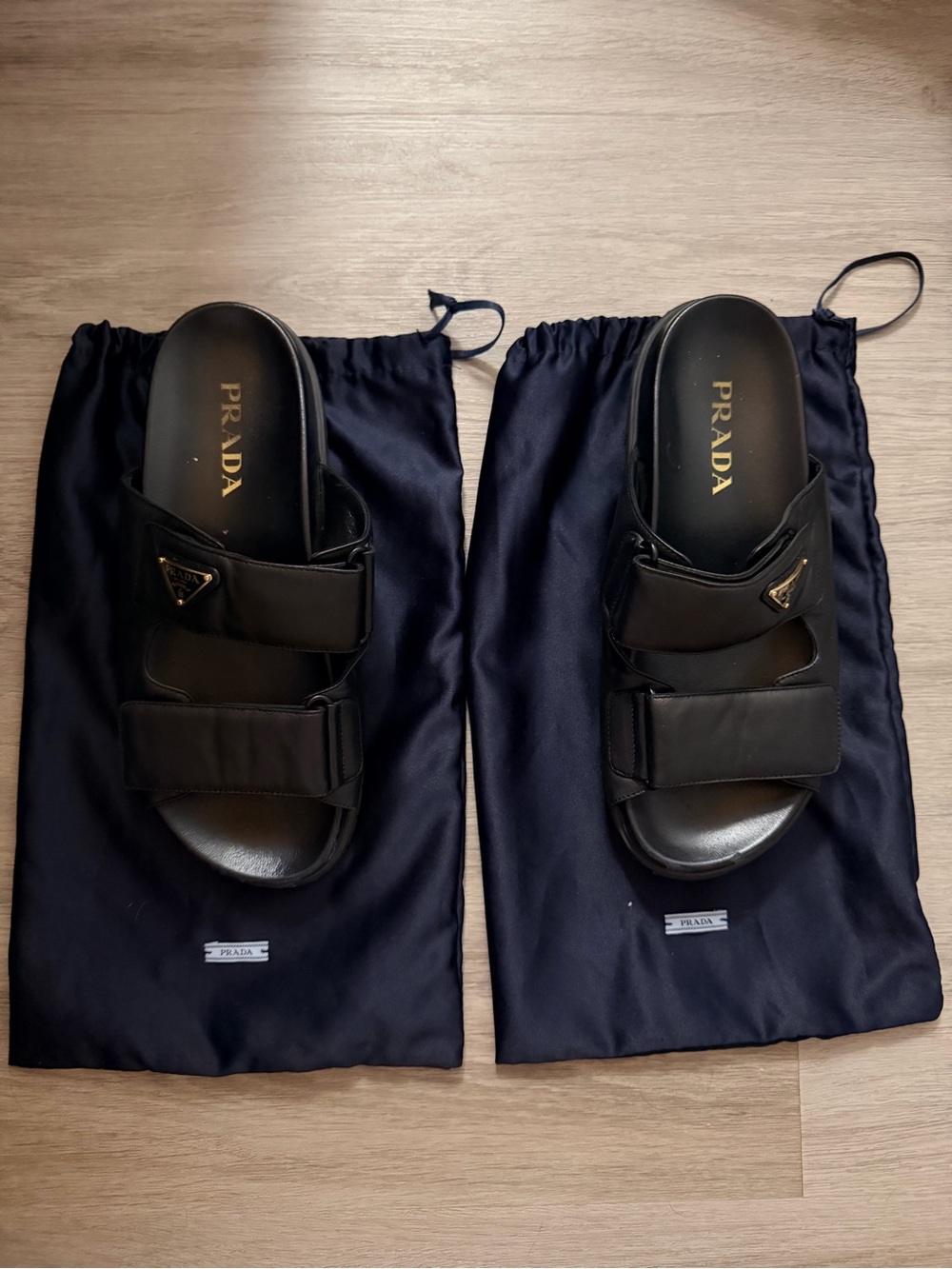 Prada Nappa Leather Slides - Picture 2 of 8
